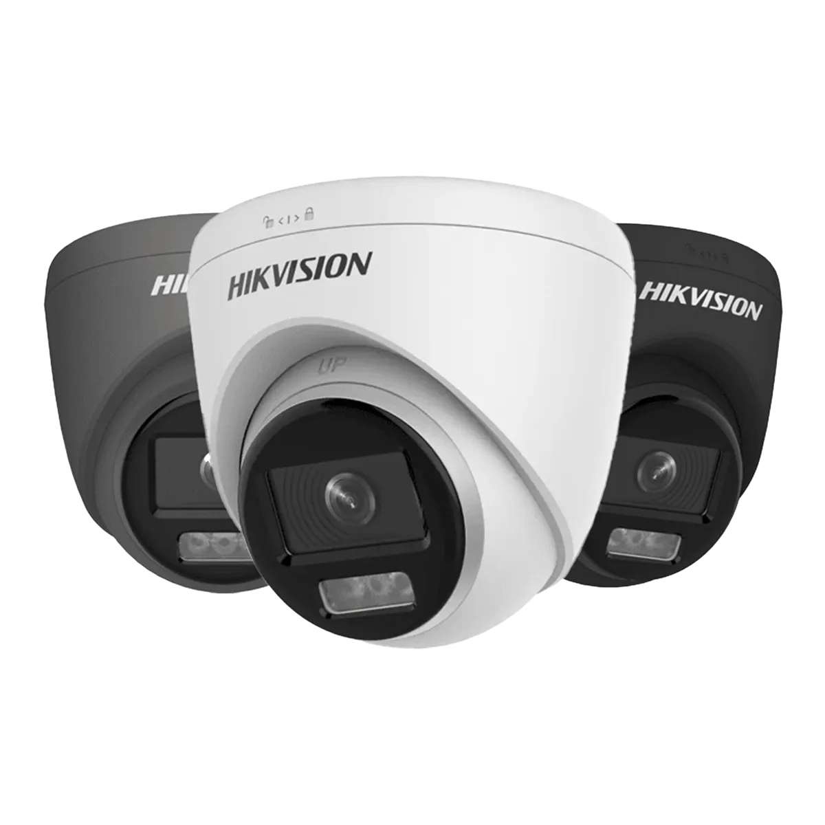 A Hikvision dome CCTV camera
